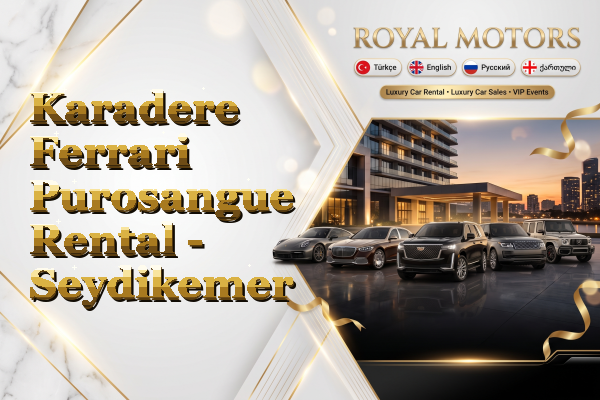 Karadere Ferrari Purosangue Rental - Seydikemer