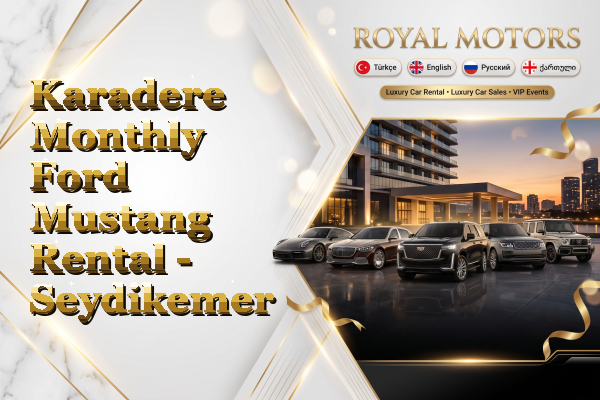 Karadere Monthly Ford Mustang Rental - Seydikemer