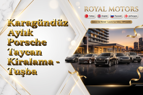 Karagündüz Aylık Porsche Taycan Kiralama - Tuşba