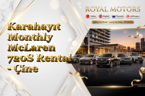 Karahayıt Monthly McLaren 720S Rental - Çine