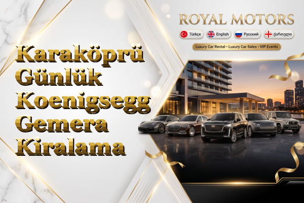 Karaköprü Günlük Koenigsegg Gemera Kiralama