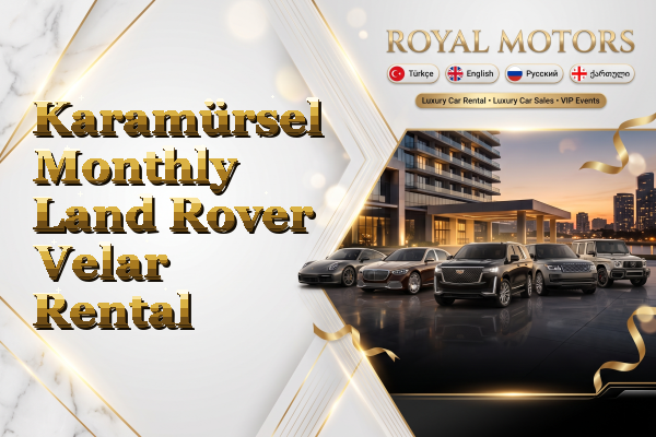 Karamürsel Monthly Land Rover Velar Rental