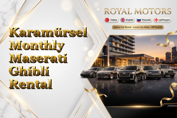 Karamürsel Monthly Maserati Ghibli Rental