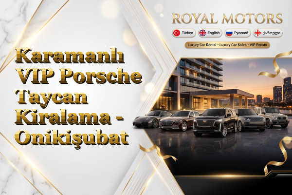 Karamanlı VIP Porsche Taycan Kiralama - Onikişubat