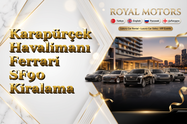 Karapürçek Havalimanı Ferrari SF90 Kiralama