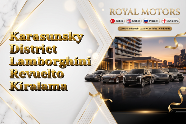 Karasunsky District Lamborghini Revuelto Kiralama