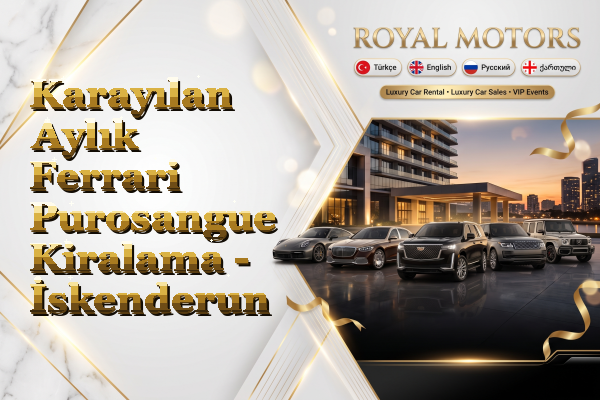 Karayılan Aylık Ferrari Purosangue Kiralama - İskenderun