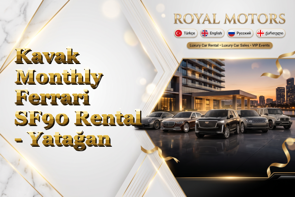 Kavak Monthly Ferrari SF90 Rental - Yatağan