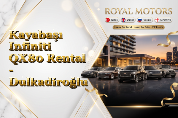 Kayabaşı Infiniti QX80 Rental - Dulkadiroğlu
