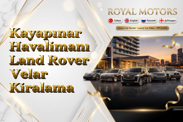 Kayapınar Havalimanı Land Rover Velar Kiralama