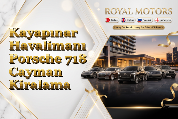 Kayapınar Havalimanı Porsche 718 Cayman Kiralama