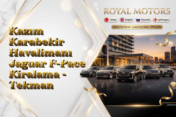 Kazım Karabekir Havalimanı Jaguar F-Pace Kiralama - Tekman