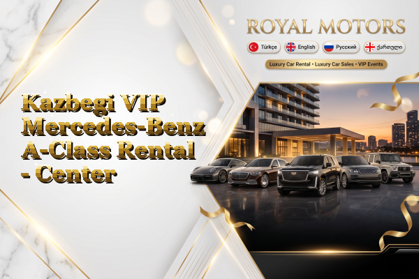 Kazbegi VIP Mercedes-Benz A-Class Rental - Center