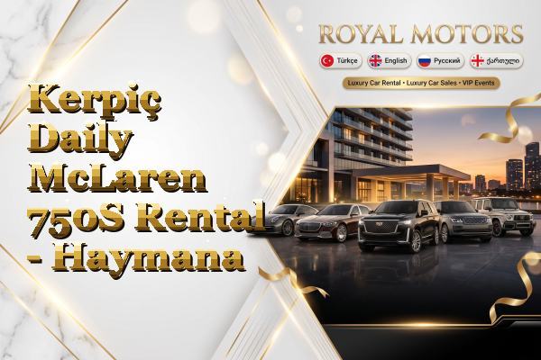 Kerpiç Daily McLaren 750S Rental - Haymana