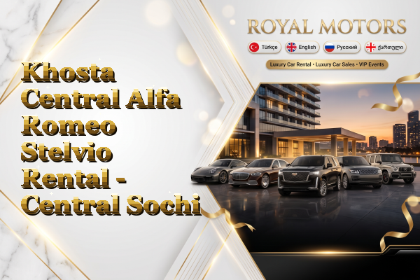 Khosta Central Alfa Romeo Stelvio Rental - Central Sochi