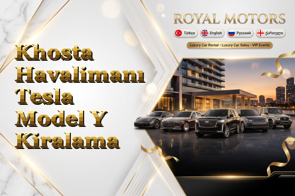 Khosta Havalimanı Tesla Model Y Kiralama