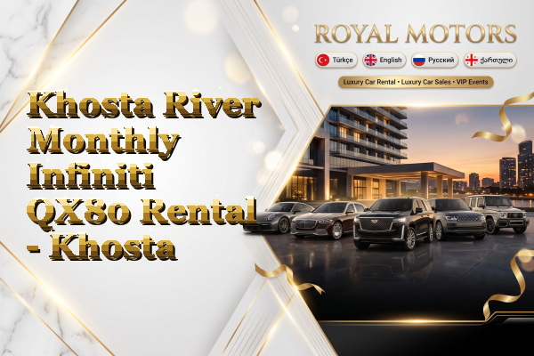 Khosta River Monthly Infiniti QX80 Rental - Khosta