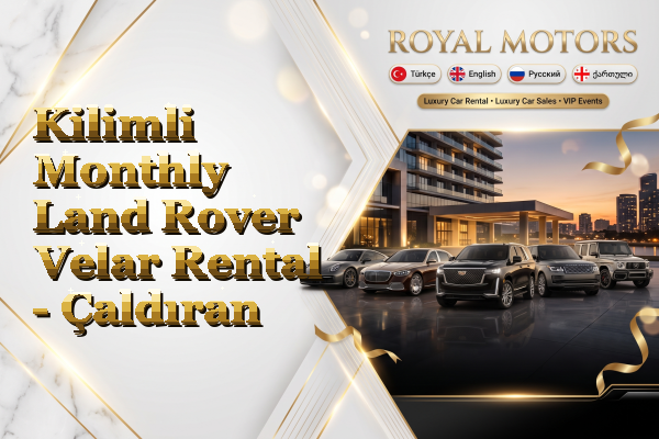 Kilimli Monthly Land Rover Velar Rental - Çaldıran
