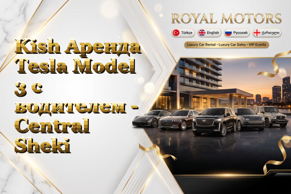 Kish Аренда Tesla Model 3 с водителем - Central Sheki