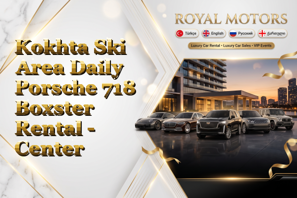 Kokhta Ski Area Daily Porsche 718 Boxster Rental - Center