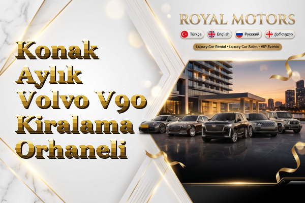 Konak Aylık Volvo V90 Kiralama - Orhaneli