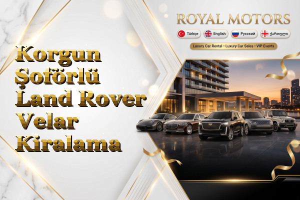 Korgun Şoförlü Land Rover Velar Kiralama
