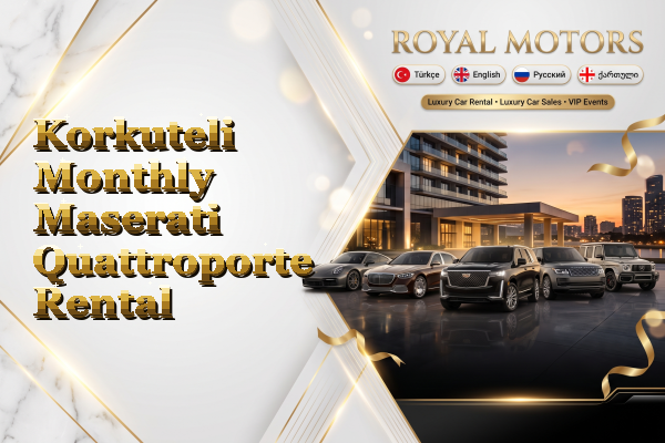 Korkuteli Monthly Maserati Quattroporte Rental