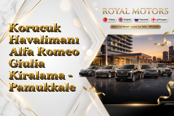 Korucuk Havalimanı Alfa Romeo Giulia Kiralama - Pamukkale