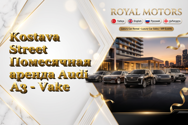 Kostava Street Помесячная аренда Audi A3 - Vake