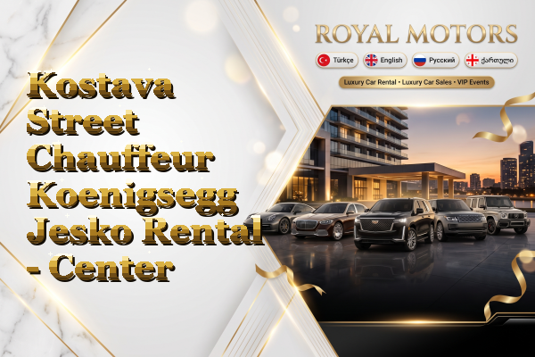 Kostava Street Chauffeur Koenigsegg Jesko Rental - Center