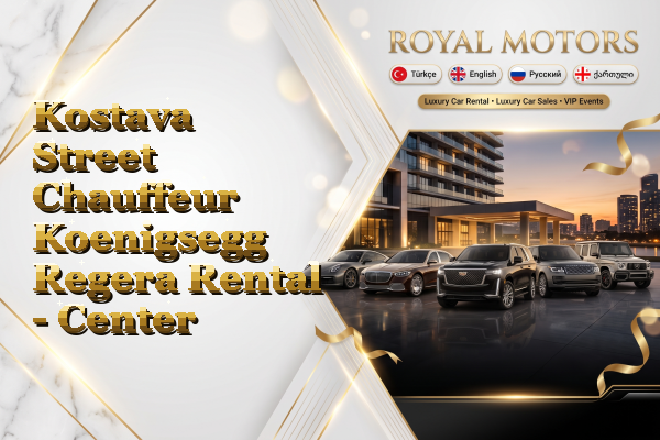 Kostava Street Chauffeur Koenigsegg Regera Rental - Center