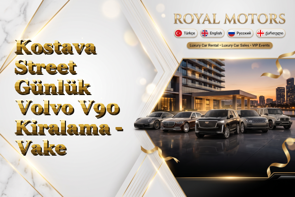 Kostava Street Günlük Volvo V90 Kiralama - Vake