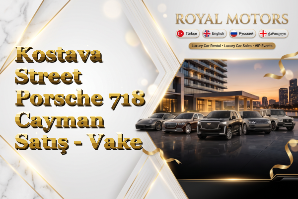 Kostava Street Porsche 718 Cayman Satış - Vake
