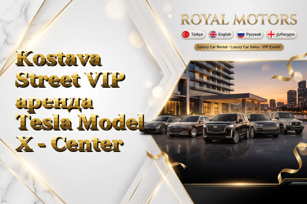 Kostava Street VIP аренда Tesla Model X - Center