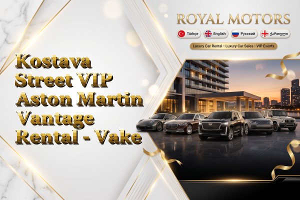 Kostava Street VIP Aston Martin Vantage Rental - Vake