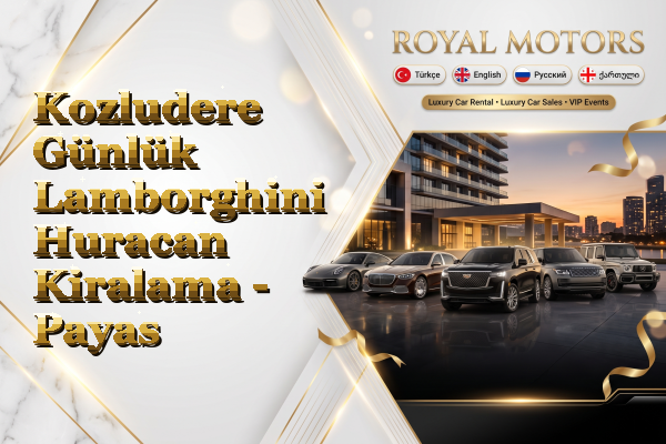 Kozludere Günlük Lamborghini Huracan Kiralama - Payas