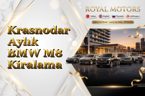 Krasnodar Aylık BMW M8 Kiralama