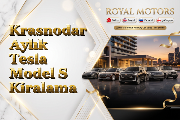 Krasnodar Aylık Tesla Model S Kiralama