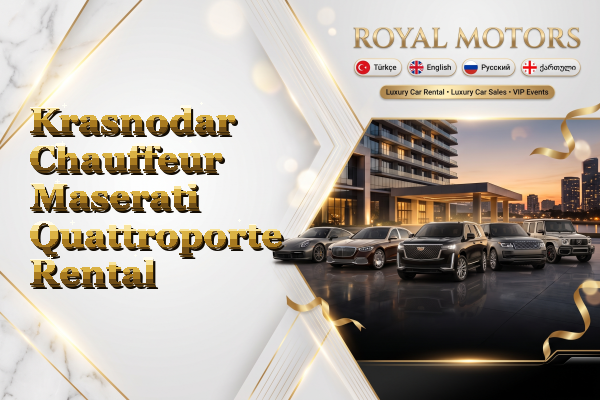 Krasnodar Chauffeur Maserati Quattroporte Rental