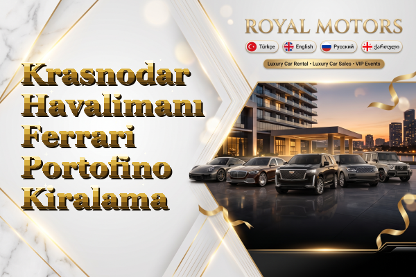 Krasnodar Havalimanı Ferrari Portofino Kiralama