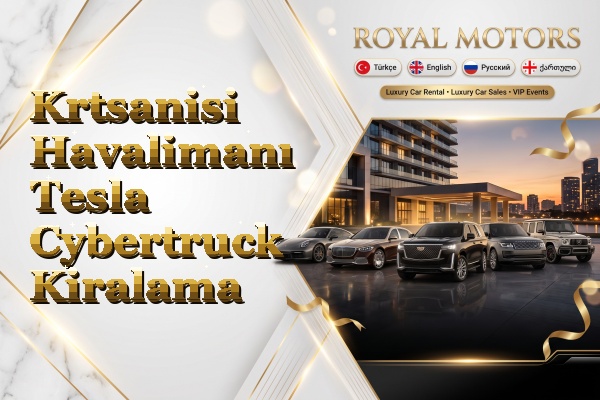 Krtsanisi Havalimanı Tesla Cybertruck Kiralama
