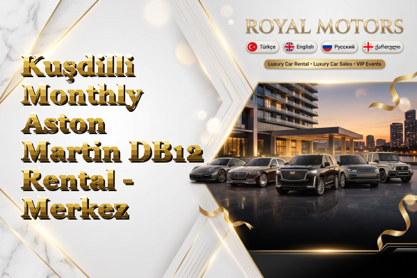 Kuşdilli Monthly Aston Martin DB12 Rental - Merkez