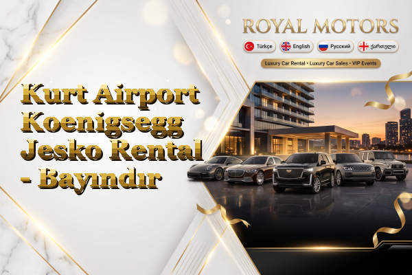 Kurt Airport Koenigsegg Jesko Rental - Bayındır