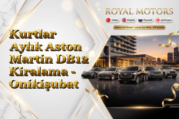 Kurtlar Aylık Aston Martin DB12 Kiralama - Onikişubat