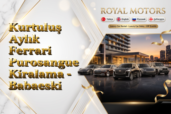 Kurtuluş Aylık Ferrari Purosangue Kiralama - Babaeski