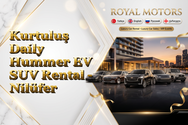 Kurtuluş Daily Hummer EV SUV Rental - Nilüfer