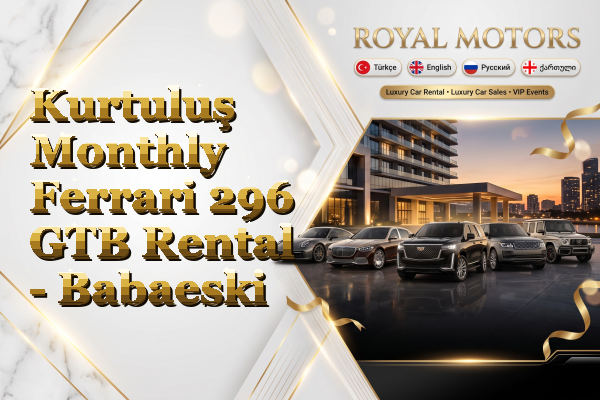 Kurtuluş Monthly Ferrari 296 GTB Rental - Babaeski