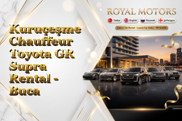 Kuruçeşme Chauffeur Toyota GR Supra Rental - Buca