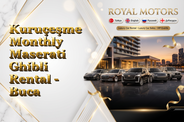 Kuruçeşme Monthly Maserati Ghibli Rental - Buca