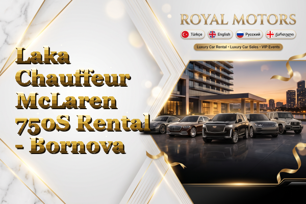 Laka Chauffeur McLaren 750S Rental - Bornova